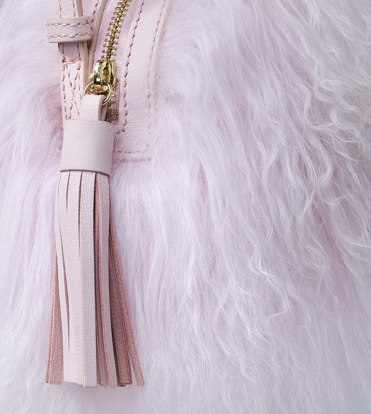Mongolian pom pom crossbody hotsell